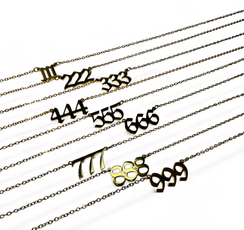 ANGEL NUMBER WATER RESISTANT NECKLACE