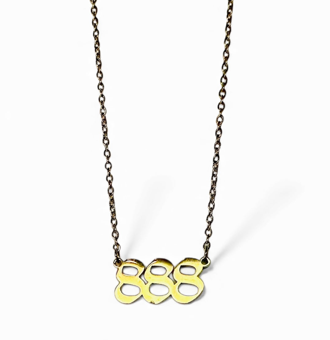 ANGEL NUMBER WATER RESISTANT NECKLACE