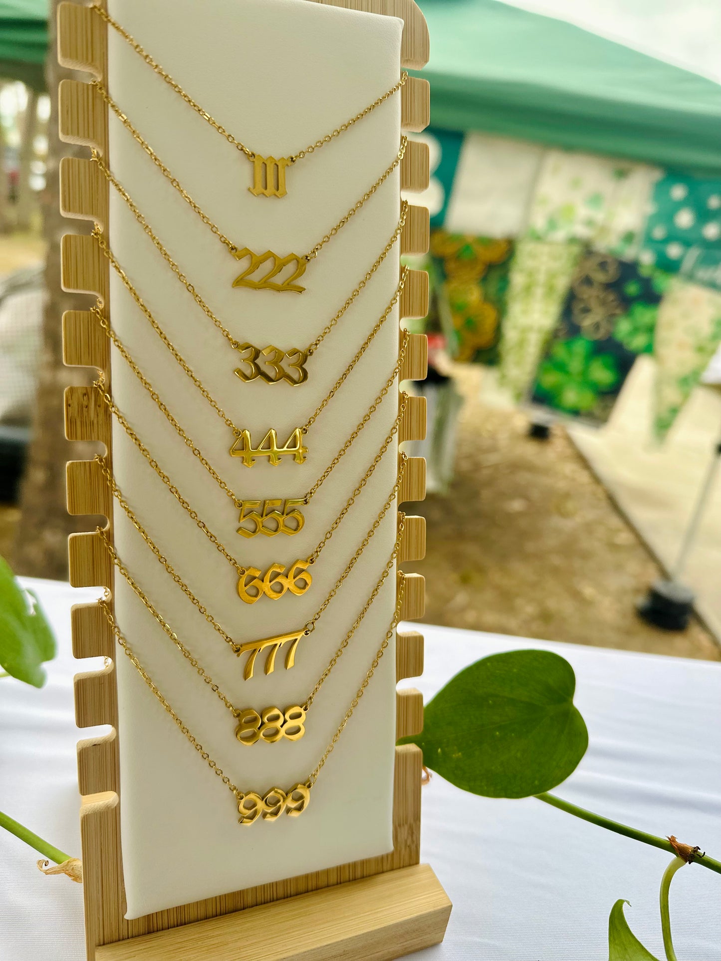 ANGEL NUMBER WATER RESISTANT NECKLACE