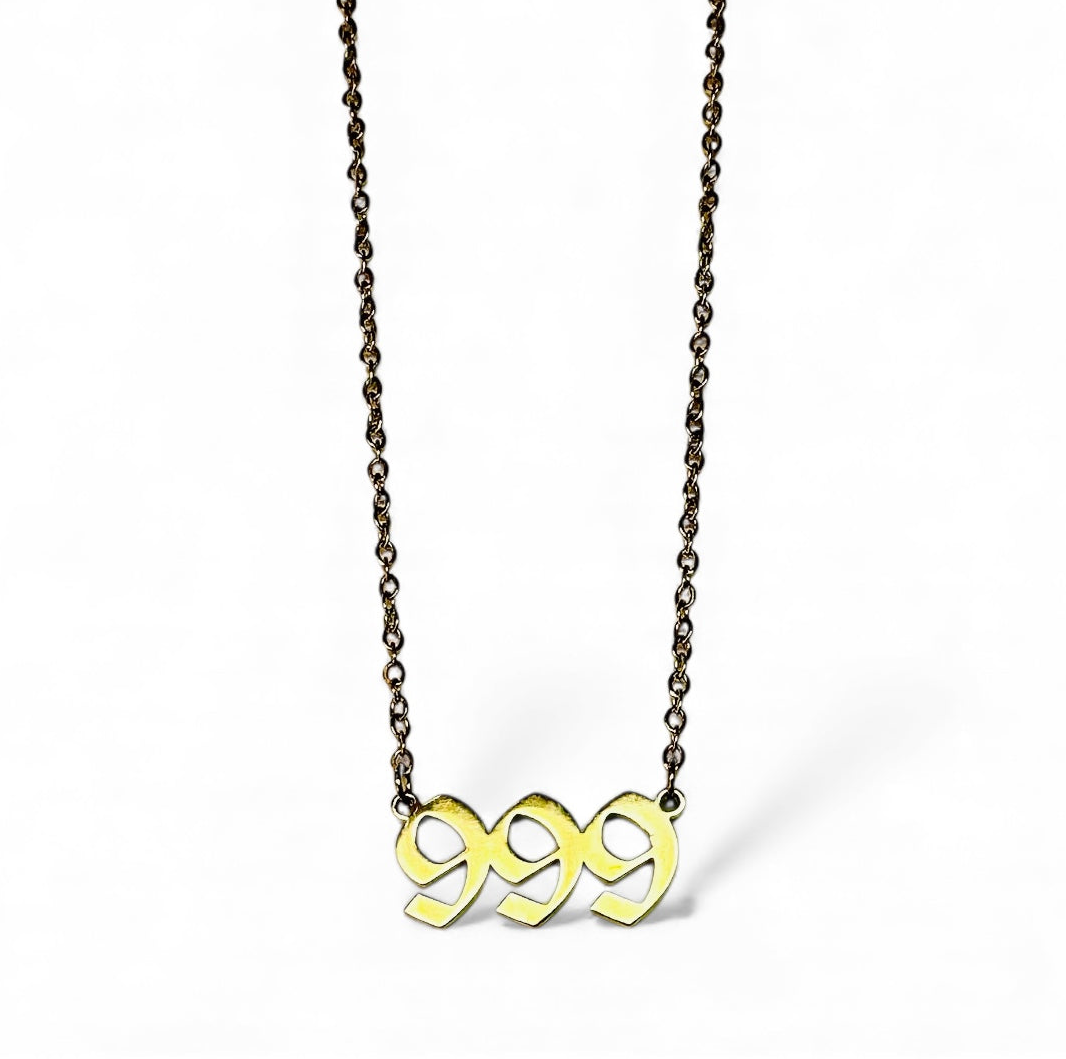 ANGEL NUMBER WATER RESISTANT NECKLACE
