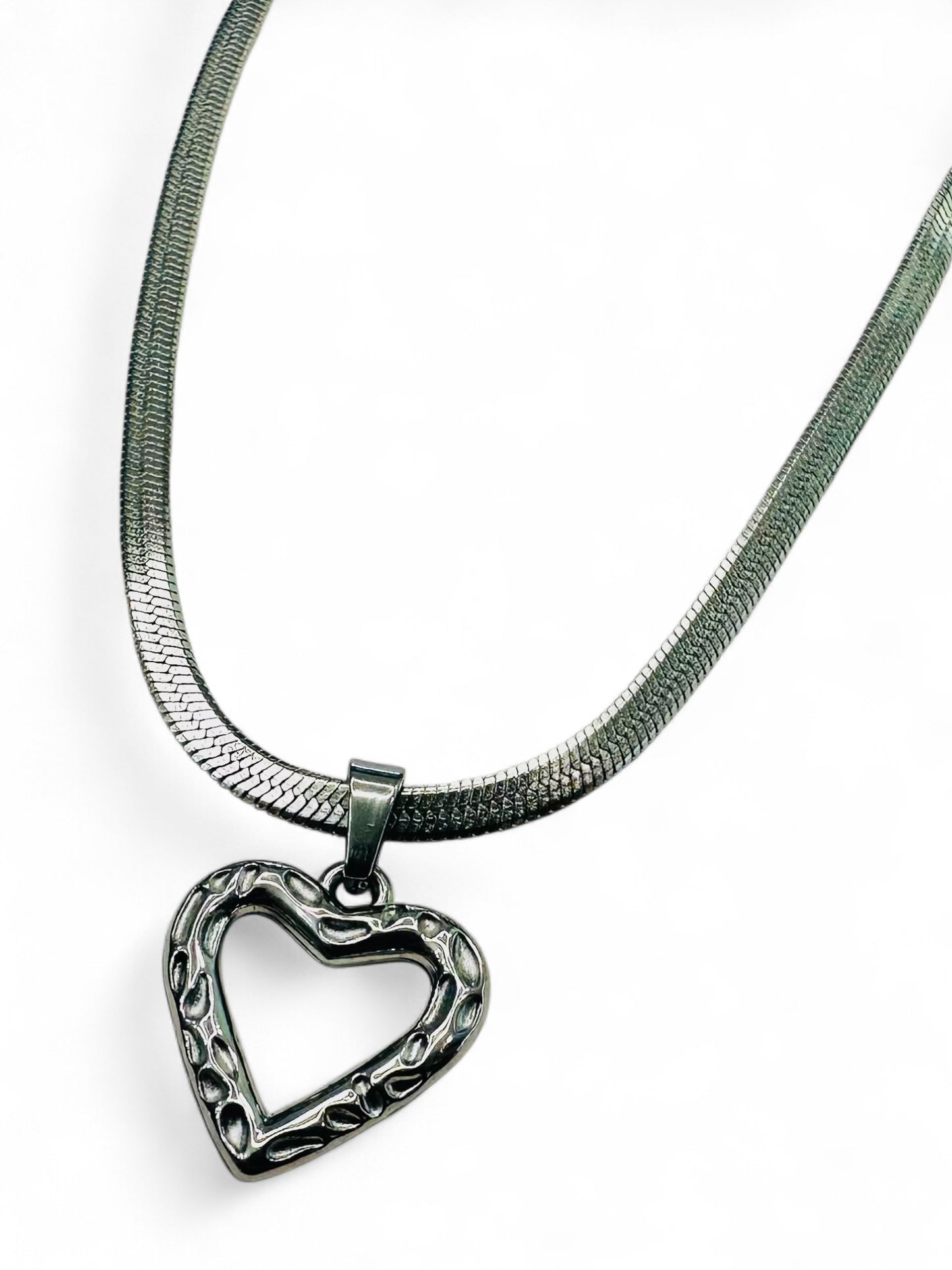 OPEN HEART WATER RESISTANT NECKLACE