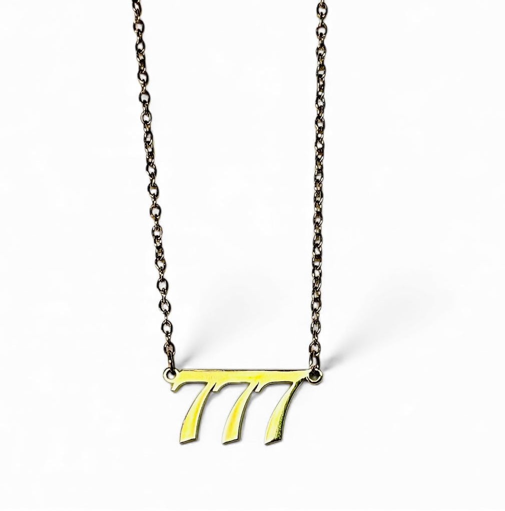 ANGEL NUMBER WATER RESISTANT NECKLACE