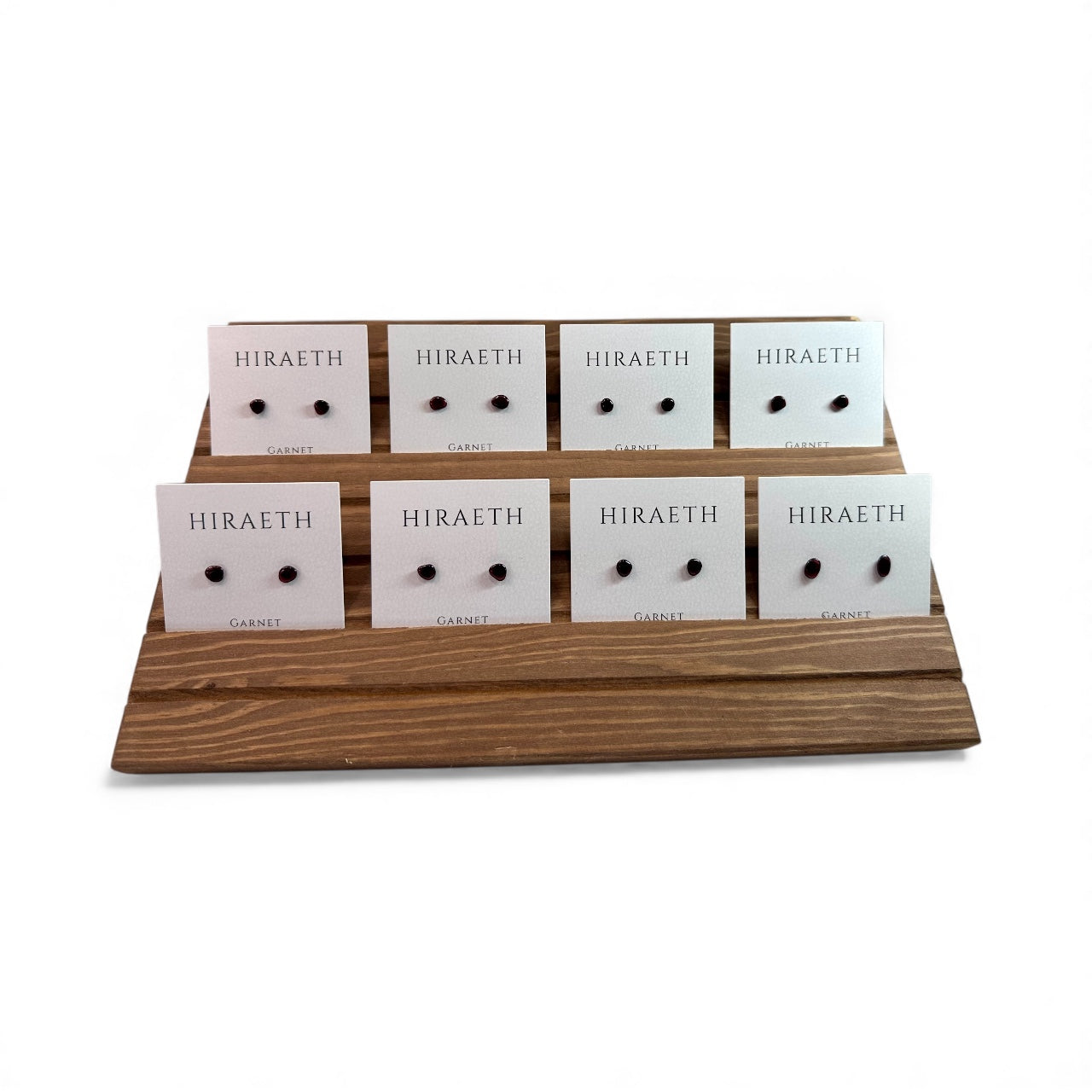 GARNET GEMSTONE STUD EARRINGS