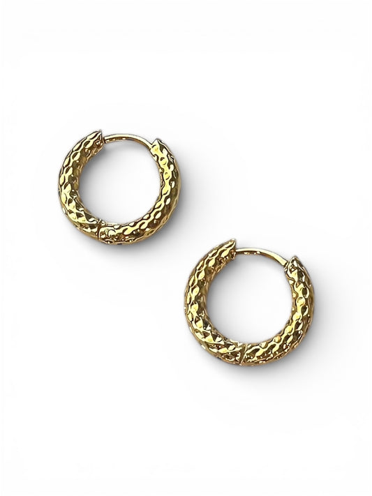 HAMMER TIME HUGGY HOOP WATER RESISTANT EARRINGS